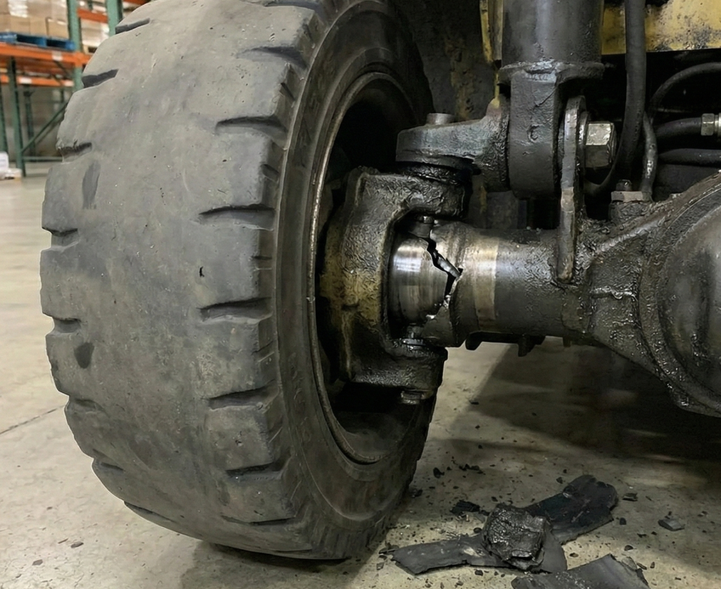 Forklift of tires and suspension problem